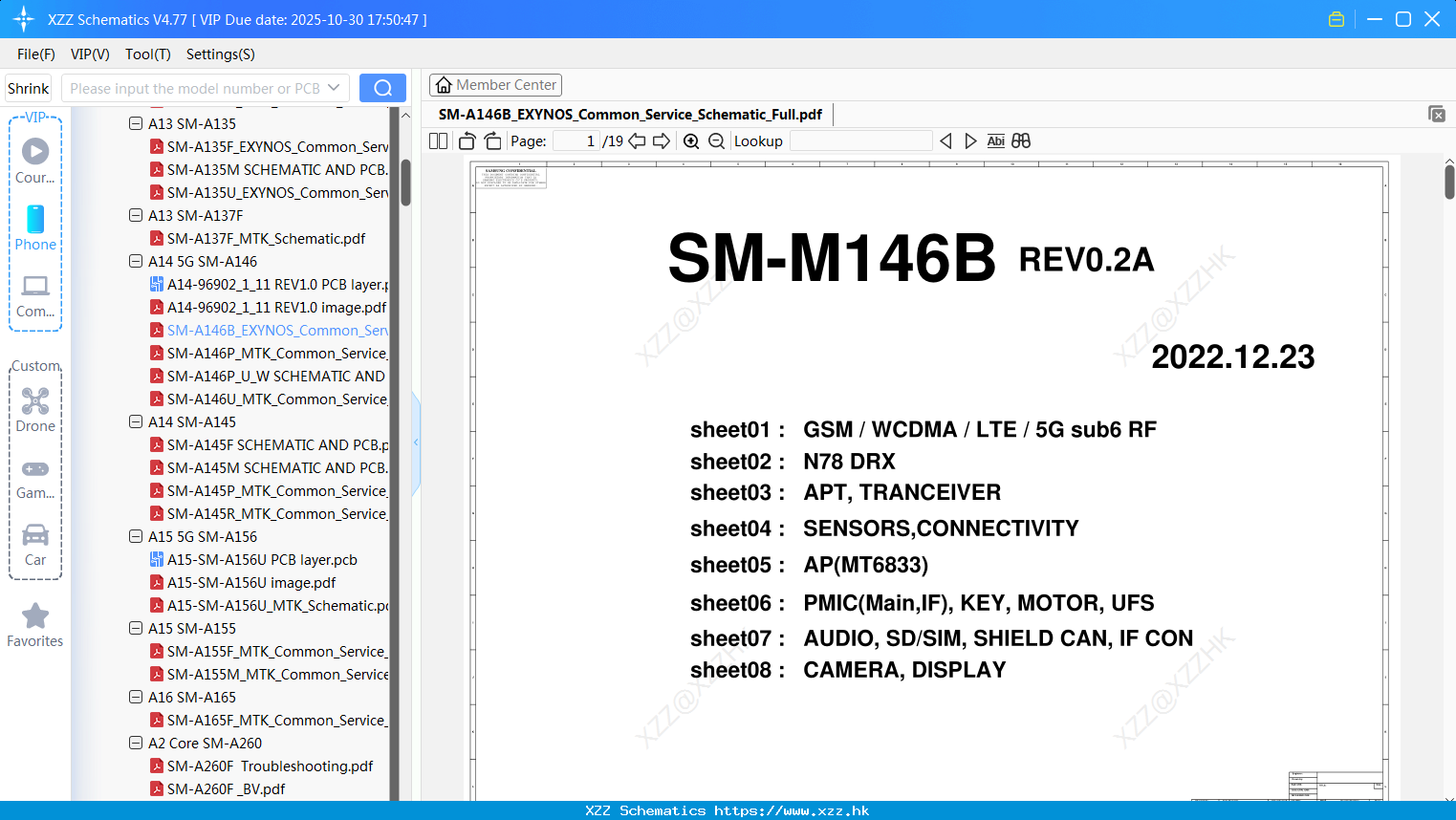 Samsung SM-A146B_EXYNOS_Common_Service_Schematic_Full